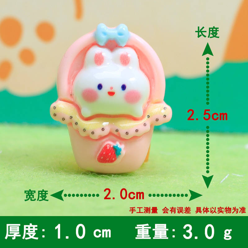 Little white rabbit in blue