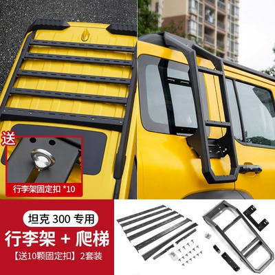 Sunken Roof Frame, Roof rack - tank-300-sunken-luggage-rack-stainless-steel-ladder-comes-with-net-bagcomes-with-fixed-pull-ring10-note-the-stainless-steel-ladder-can-be-installed-directly-without-crossbars