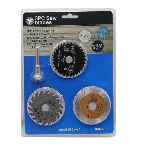 High-speed steel metal saw blade woodworking thin plate cutting piece wood plastic electric grinding circular saw blade electric drill accessories bubble shell