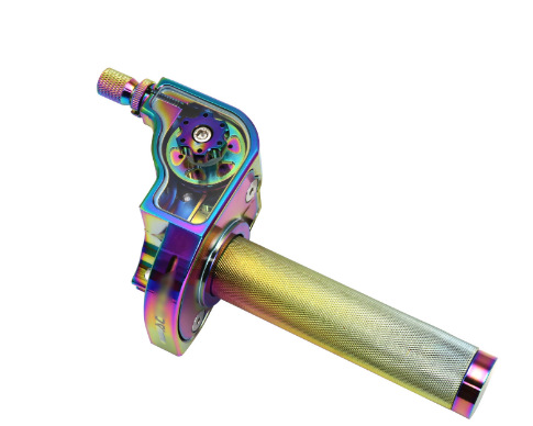 América del Sur y Sudeste Asiático piezas de motocicleta CNC aleación de aluminio modificado gran tornillo lubricador de aceite manguiza de manija transparente