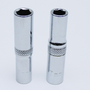 Xiaofei 6.3mm Mirror Chrome Vanadium Steel Long Sleeve 1/4 Hexagon Extended Sleeve Tool Sleeve Head Long Sleeve