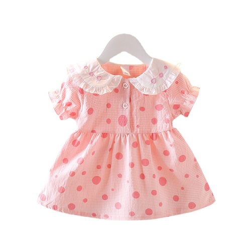 Children's Fashionable Korean Version Summer Outfit  Girls' Dress Summer Infants and Toddlers Cute Baby Girls Princess Dress