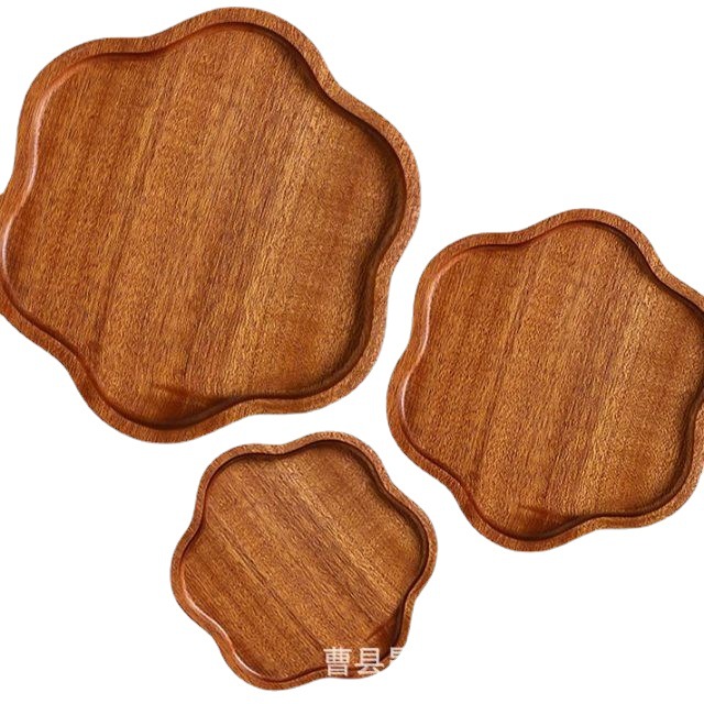 Bandeja con forma de flor de estilo americano para uso doméstico, leche, pan, bandeja de desayuno, bebidas de cafetería, aperitivos, comida gourmet, bandeja retro creativa