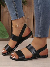 I 73760 Oversized Roman Strap Sandals ����������Ь �羳����