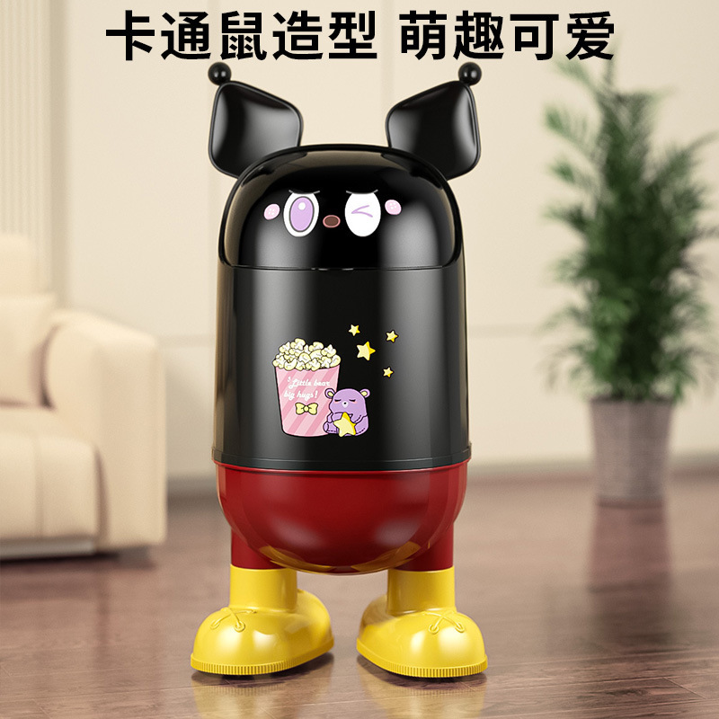垃圾桶家用2025新款客厅轻奢高档翻盖大容量厨房卧室卫生间高颜值|undefined
