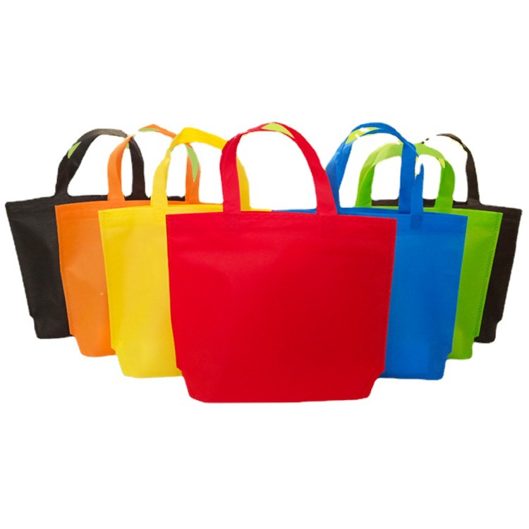 现货厂家无纺布袋定做鞋盒购物袋服装彩色無紡布手提热压立体袋