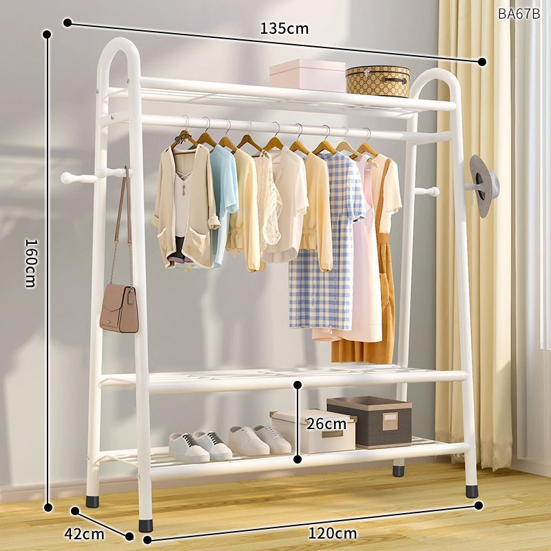 Tendedero, piso, piso, dormitorio, perchero, balcón, perchero, poste de ropa simple para el hogar, estante de ropa para el dormitorio