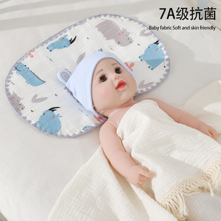 Хлопковая подушка, марлевый охлаждающий подголовник для новорожденных
