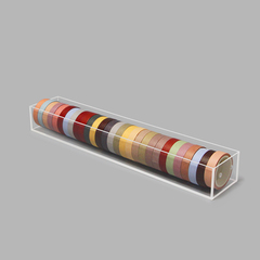 批發手賬膠帶貼紙展示架多功能落地收納高透明亞克力小清新少女便