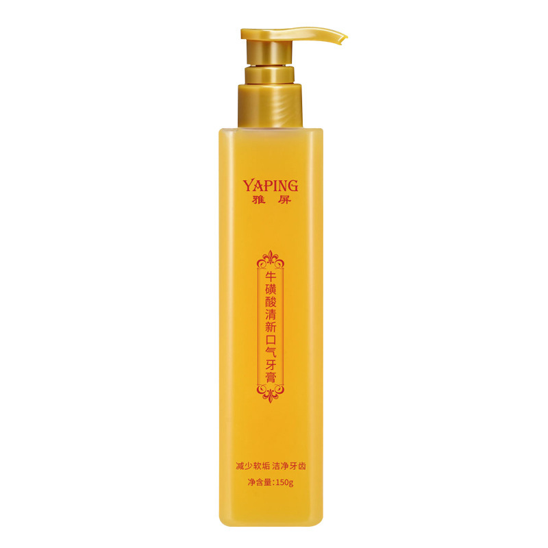 Yaping taurina fresco aliento pasta de dientes de presión blanqueadora para eliminar manchas de humo, limpieza de dientes, protector de encías para eliminar el mal aliento, fabricante image 6