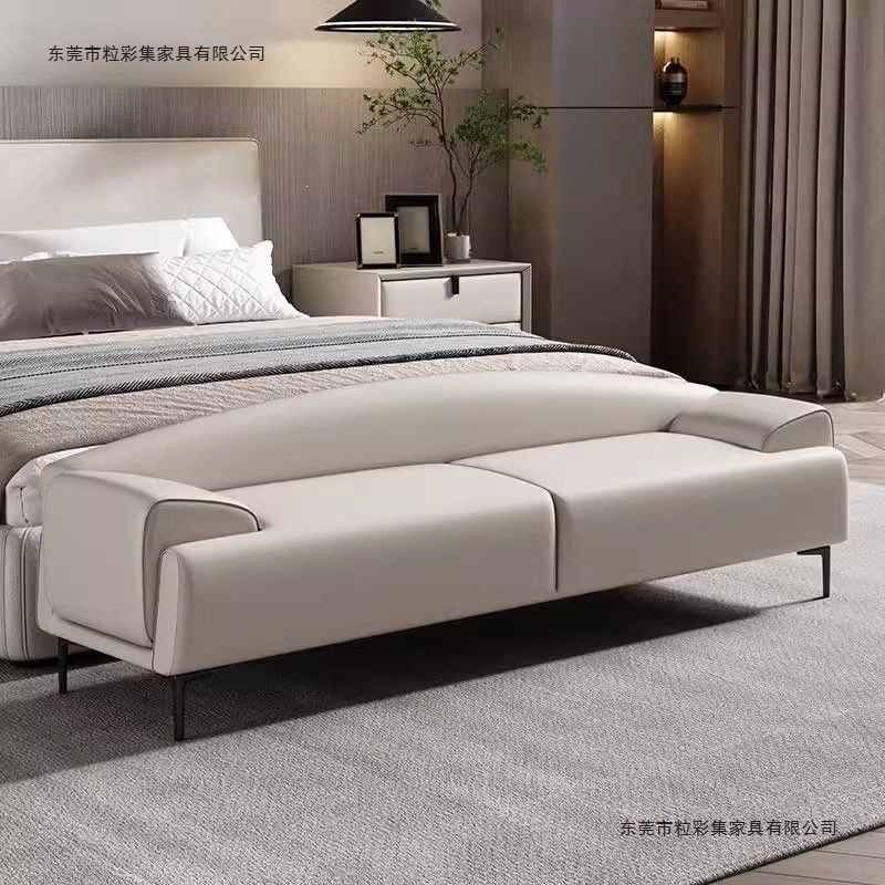 Nordic light luxury style bedside sofa, shoe-changing bench, home-use long bench, entryway bedroom end-of-bed bench, dressing room sofa bench