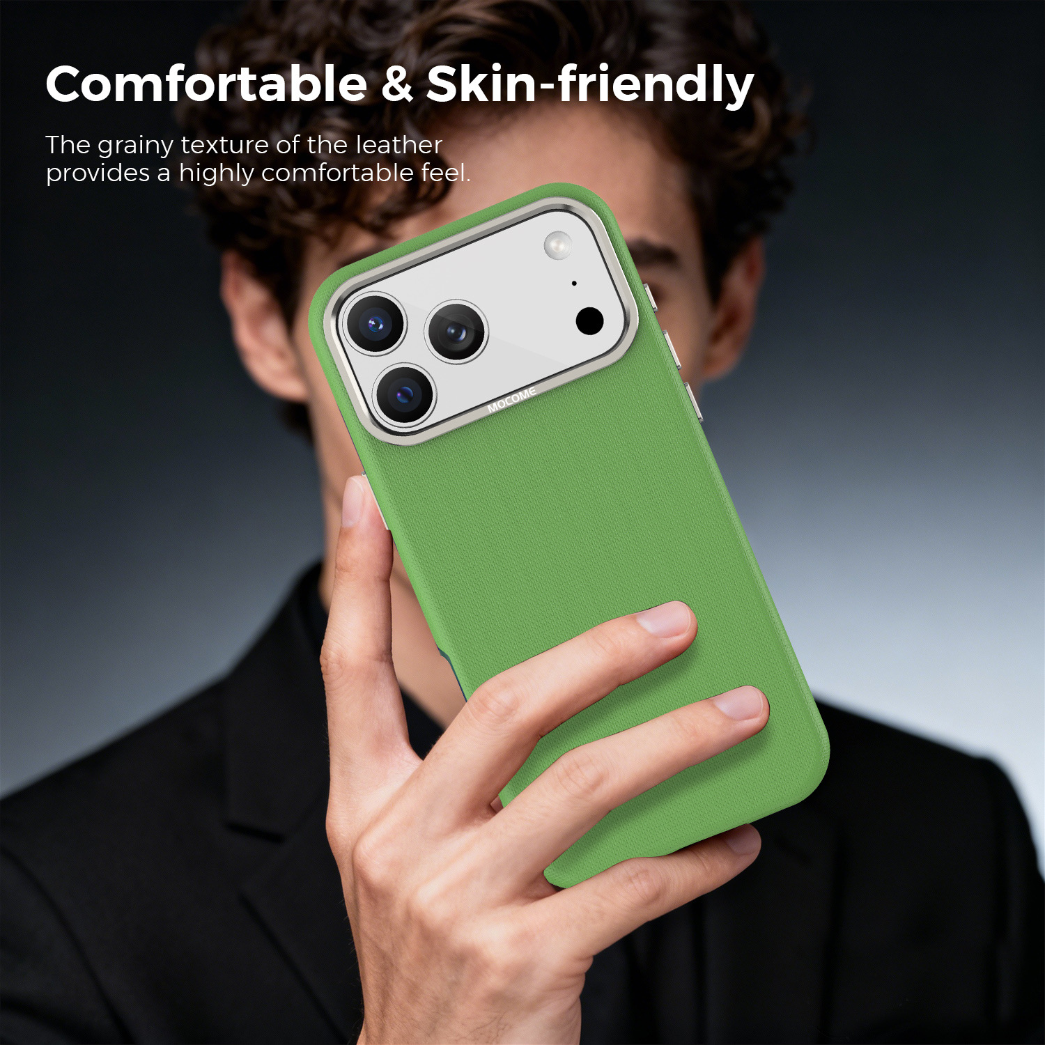 Ốp lưng điện thoại từ tính công nghệ vải dệt cho iPhone 17, 16 Pro Max, 15 — Cam, Xanh dương, Đen, Xanh lá chi tiết 35