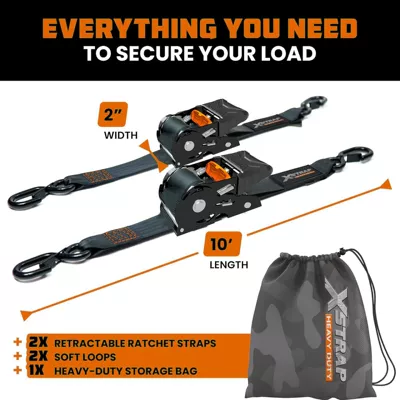 Retractable Ratchet Tie-Down Strap Trailer rope/net/strap
