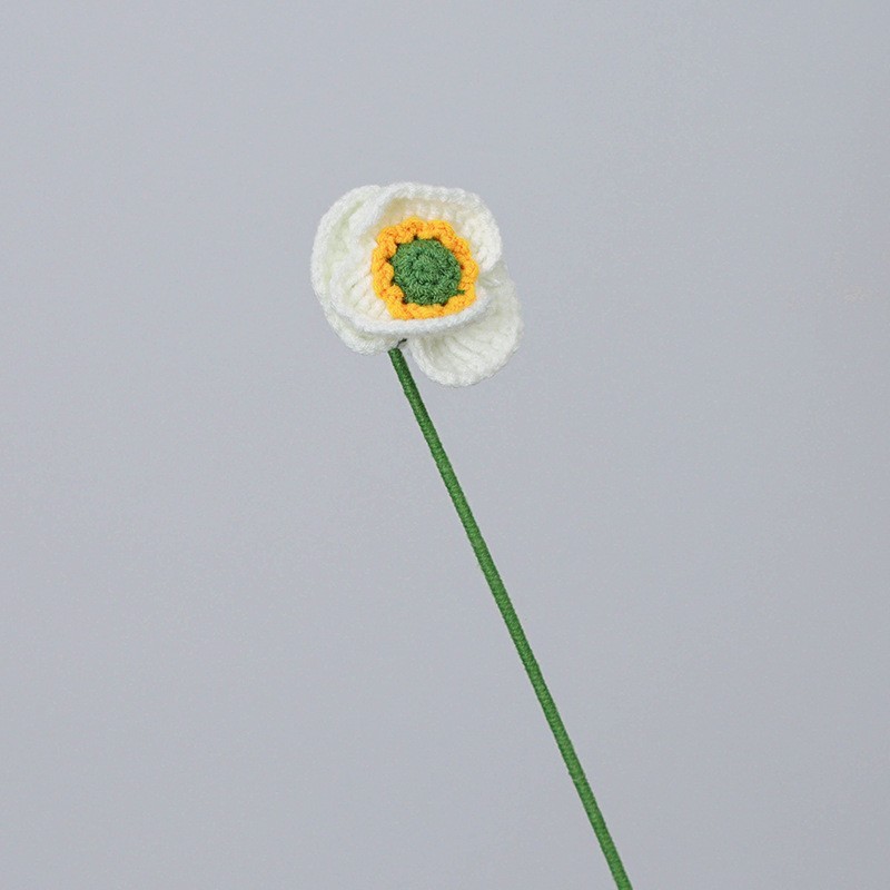 クロスボーダーの手編みの完成品の小さい花束は花の毛糸のメリヤスの花束を模倣します。|undefined