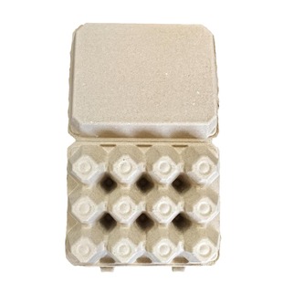 3*4 Original Color Pulp Egg Box with Labels Inside and Outside Shipped in Cartons