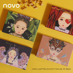 NOVO5290 Enchanted Spirit Eight-Color Eyeshadow Palette - New Sandstone Earth Tone Glitter Eyeshadow with No Fading