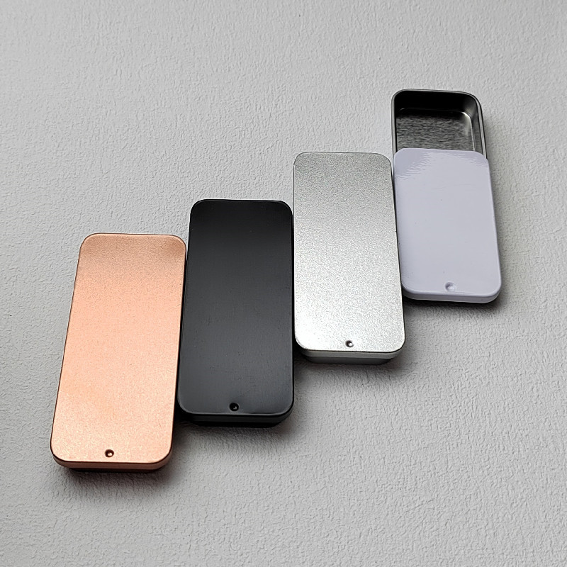 Mini Metal Slide Tin Box For Soap Lip Balm Food Grade Packag