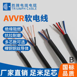 LED灯饰连接电子线AVVR 10C*0.2平方PVC多芯线 胜牌现货