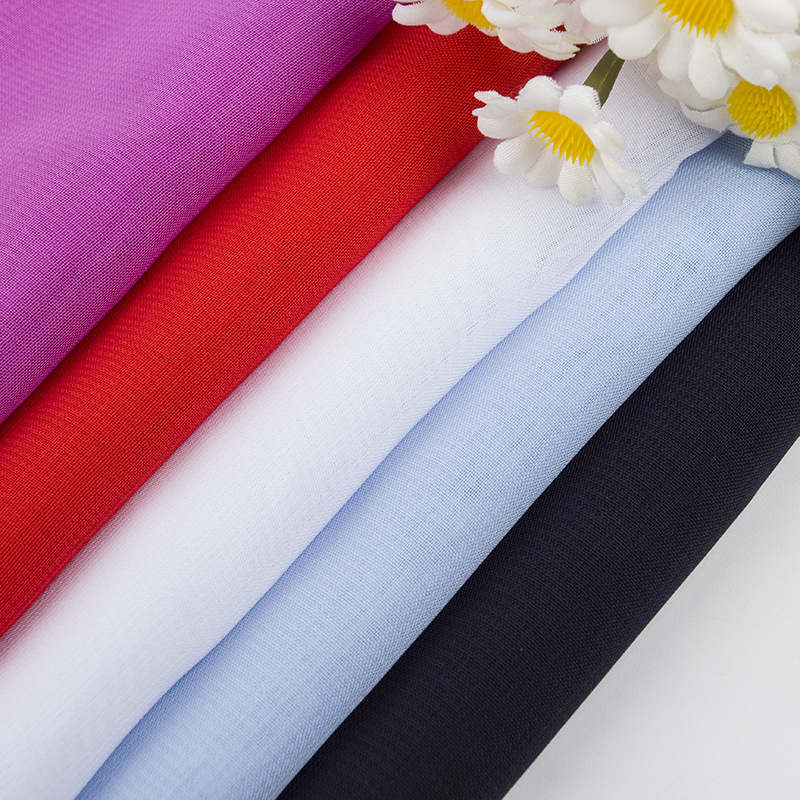 厂家供应100D仿真丝平纹雪纺布料连衣裙舞台服汉服装饰布 印花面