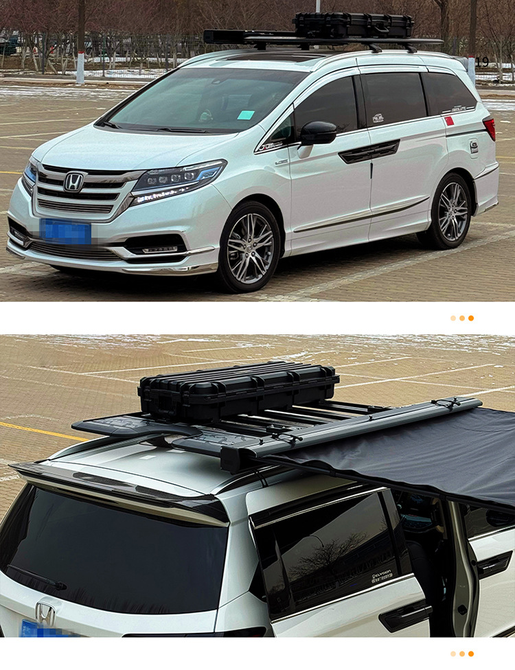 Honda Odyssey Roof Rack for Outdoor Travel, Self-Driving Tours, Off-Road Modification Parts, Aluminum Alloy Roof