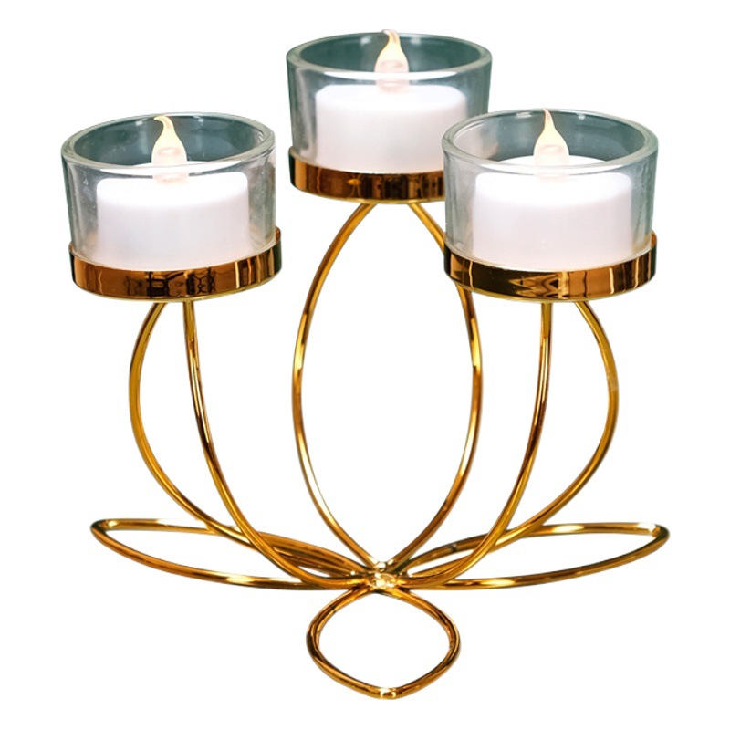 Candelabro de hierro romántica cena a la luz de las velas accesorios moderno vela titular decoración mesa de comedor decoración estilo retro dormitorio habitación