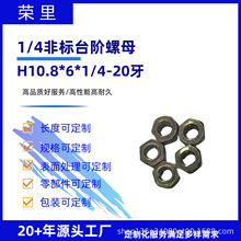 螺丝帽厂家直销六角螺栓帽镀锌1/4非标台阶螺母厚外六角螺丝帽