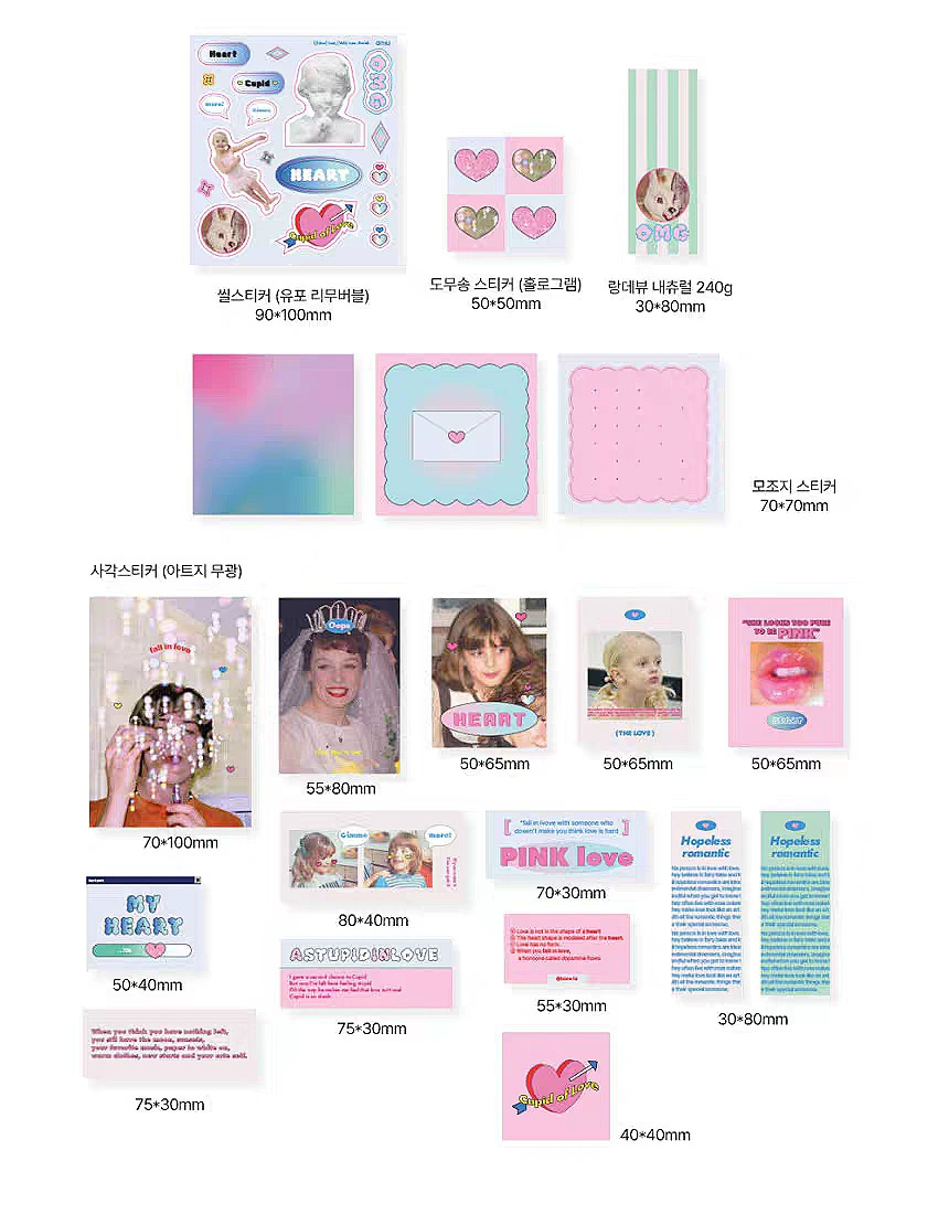 Polaroid, sticker, cards, South Korea, (Physicals)