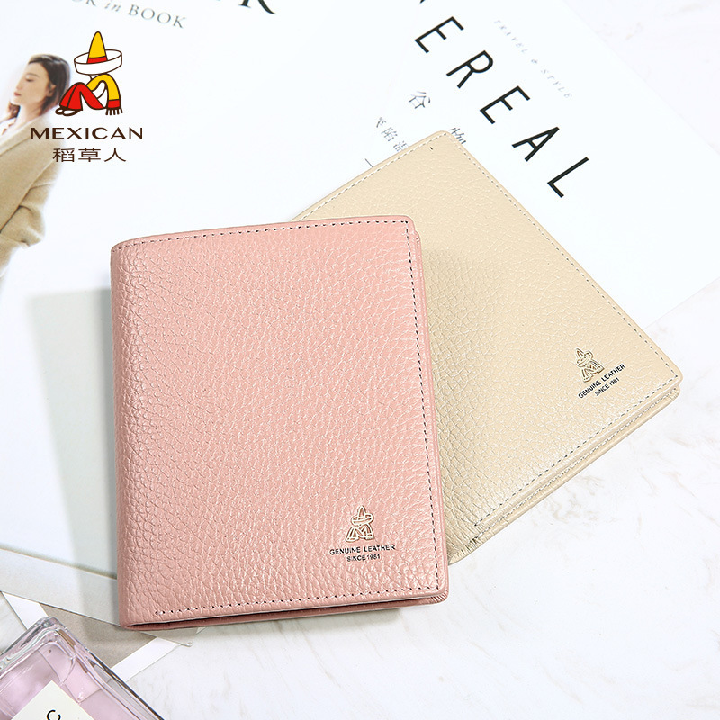 Scarecrow Wallet Women's Short Thin Leather 2019 New Korean Style Simple Women's Wallet Student Cute Wallet