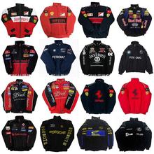 F1赛车服外套刺绣复古休闲夹克风衣美式机车摩托车骑行服春男女款