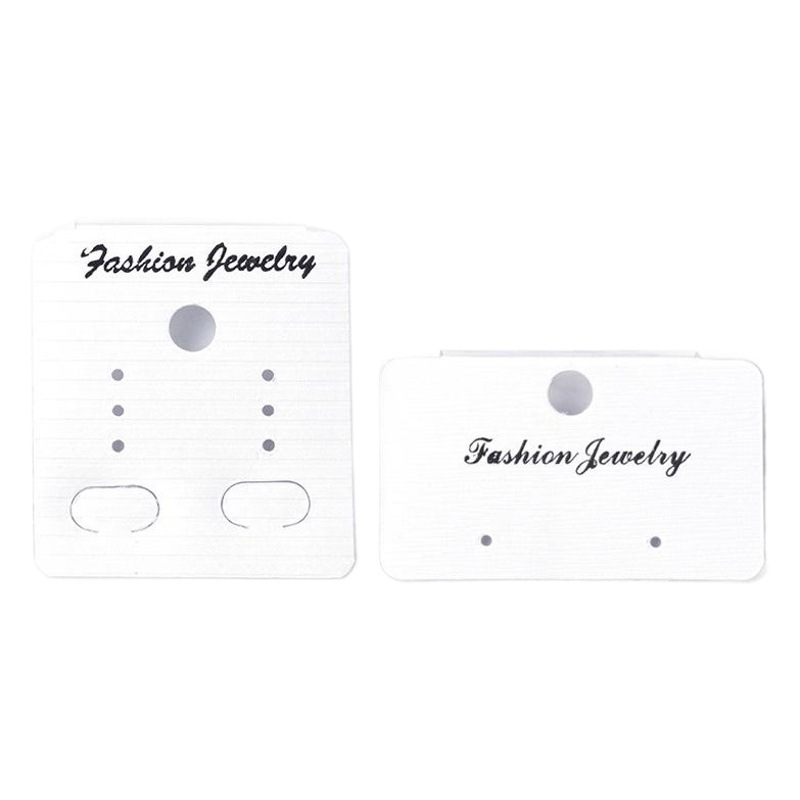 Tarjeta de embalaje blanco letras inglesas PVC joyería embalaje tarjeta pendientes oído espárragos tarjeta accesorios de joyería