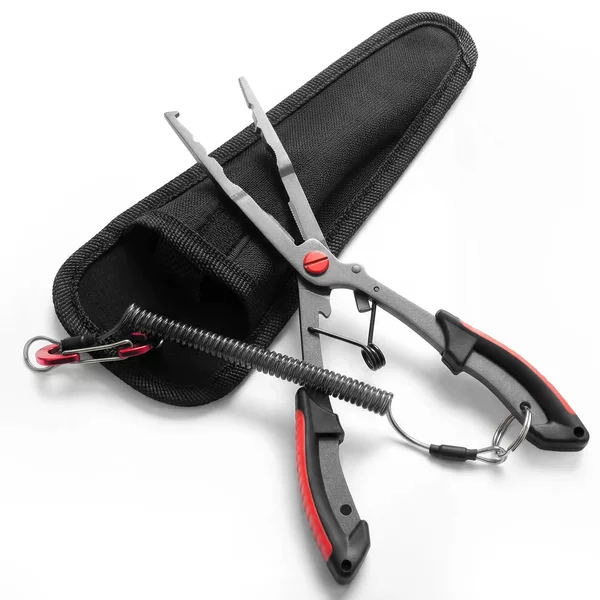 Lure pliers, fishing scissors, fish gripper, Teflon line cutter, steel ring opener, hook remover, three-in-one stainless steel