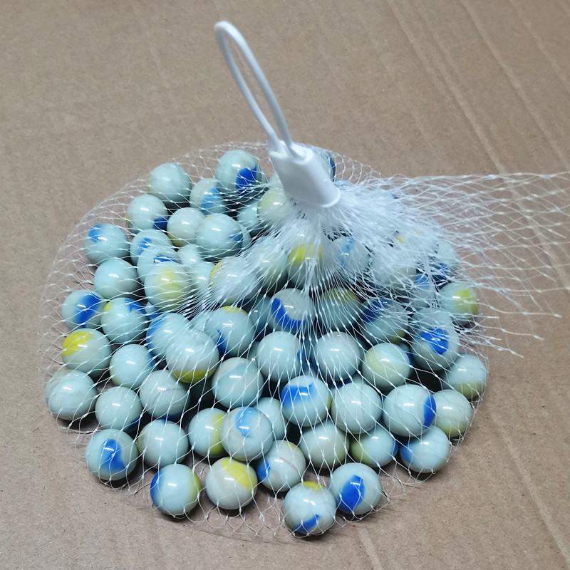 16mm mármoles de vidrio al por mayor juguetes nostálgicos cuentas de vidrio juego de damas tienda binaria de vidrio perlas sueltas bola artesanal