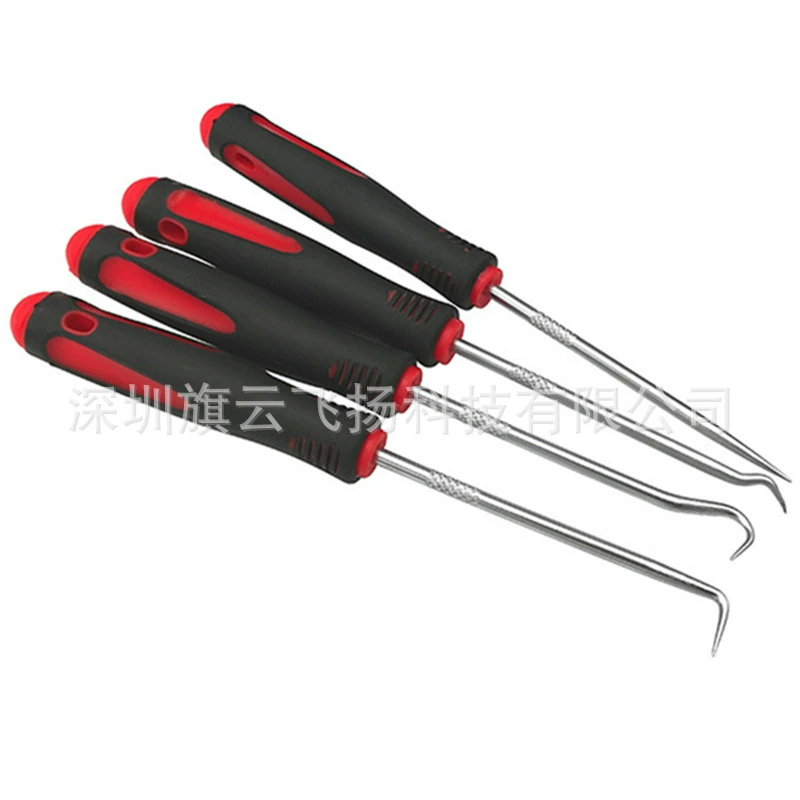 4-piece oil seal puller and extractor hooks for replacing oil seals, disassembly tools, sealing ring gaskets, powdering tool