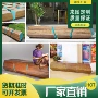 多人仿木纹商场拼接休闲椅