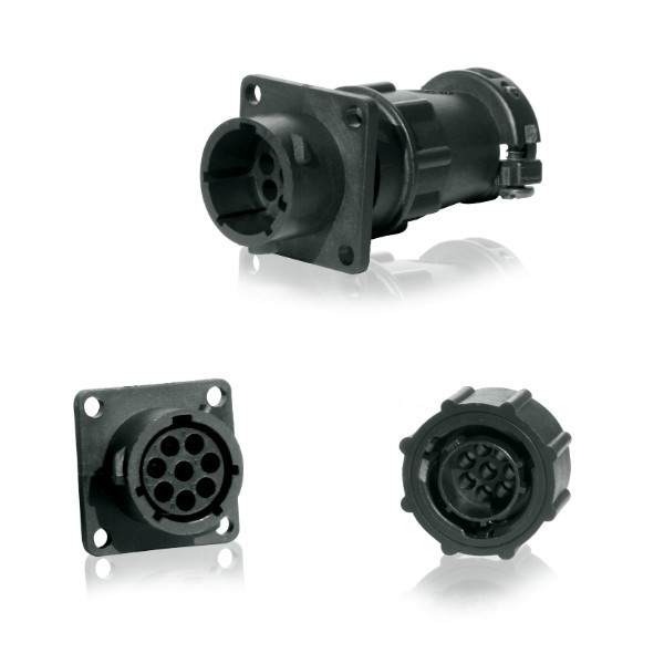 全塑料圆形插头