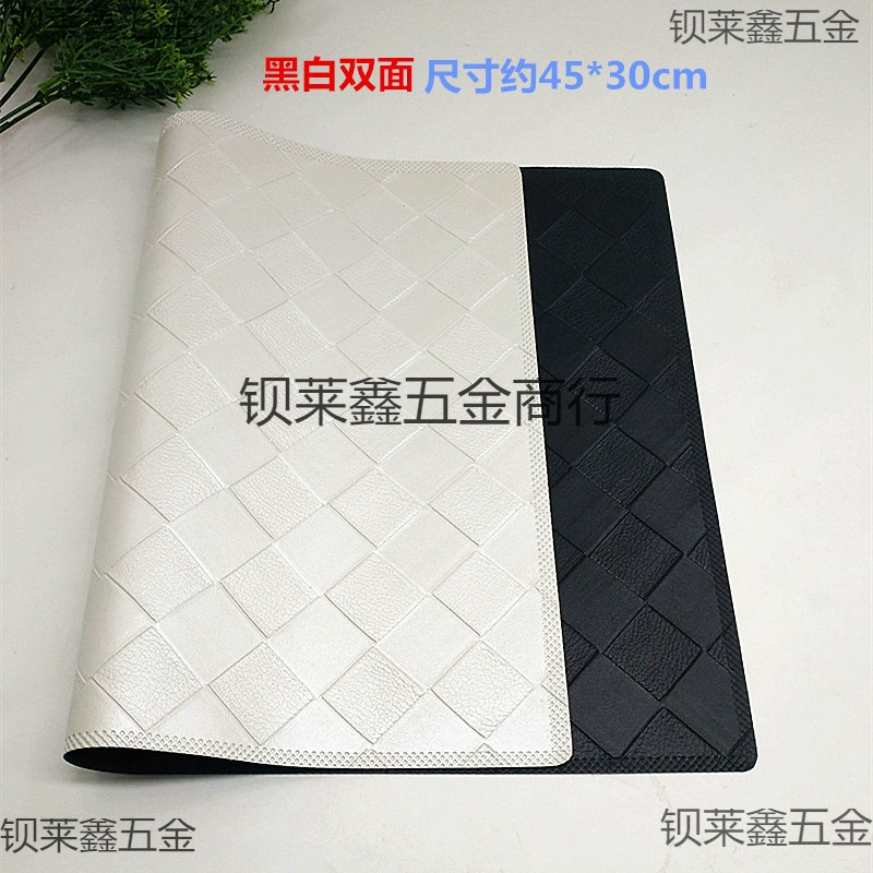 Wenwan tablecloth live room jade display cloth to see the jewelry black and white two -sided PU leather photo background batch of pads