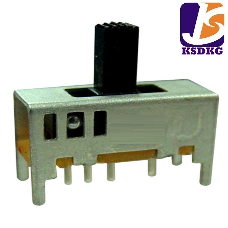 供应三档直滑式滑动开关 柄长2-10mmm 立式四脚拨动开关行程8mm