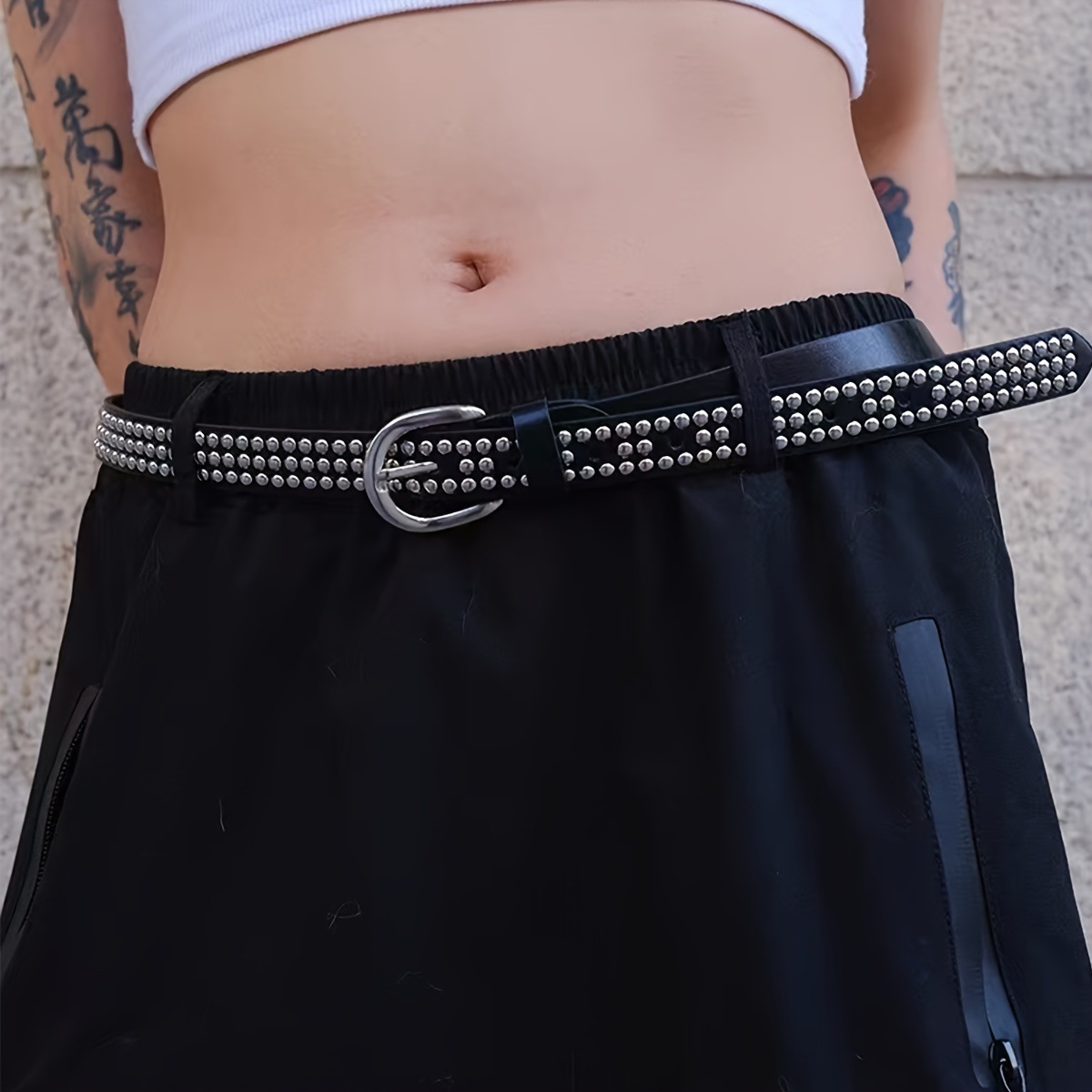 70g Weight Belt Classification Streetwear Geometric Pu Leather Alloy Women's Leather Belts