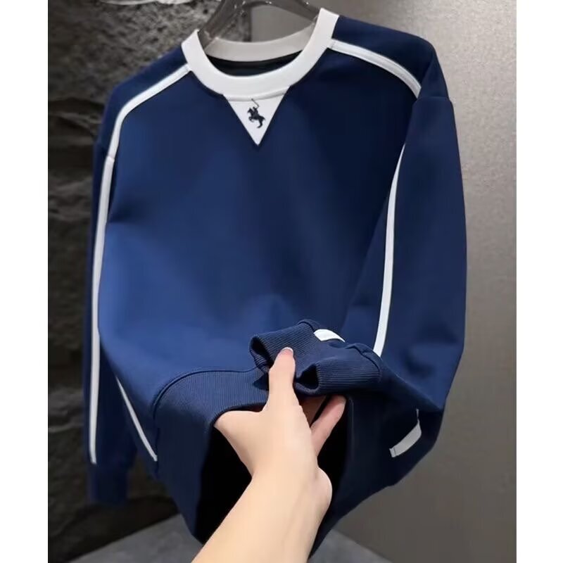 American-Style Spring and Autumn New Men's Long-Sleeve T-Shirt, Fashionable and Trendy Personalized Sweatshirt, Sports Base Layer Casual Top American-Style Spring and Autumn New Men's Long-Sleeve T-Shirt, Fashionable and Trendy Personalized Sweatshirt, Sports Base Layer Casual Top