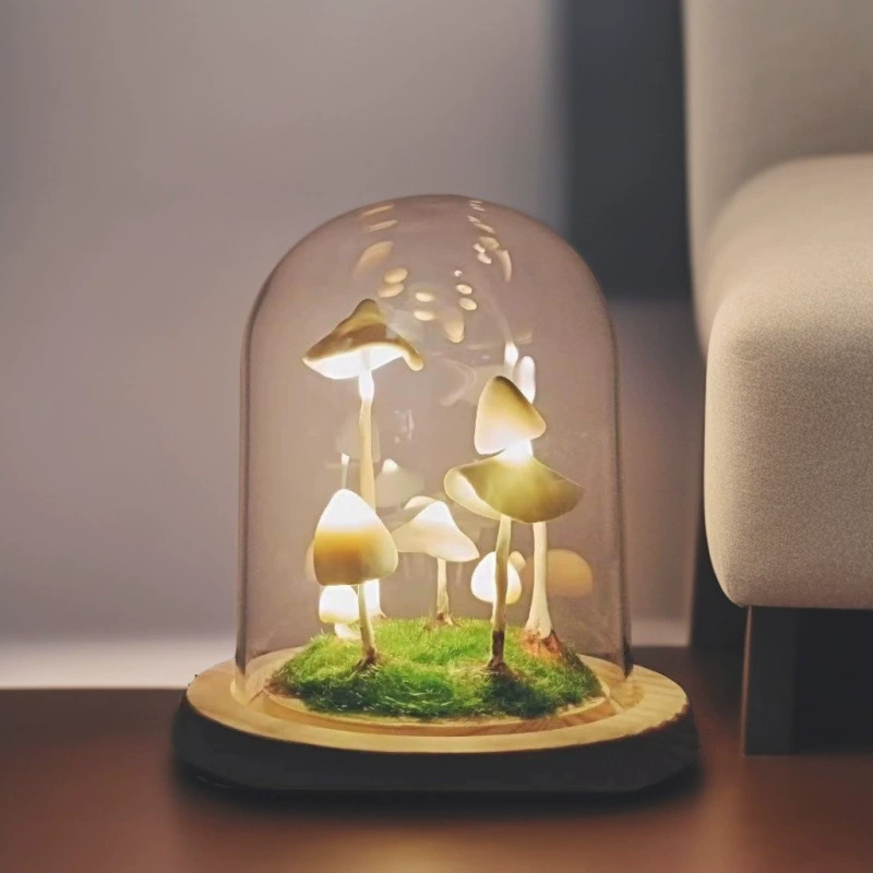 Креативный ночник в виде гриба, подарок на день Святого Валентина для девочек, подарок на день рождения, украшение для рабочего стола, атмосферный светильник, лампа ручной работы