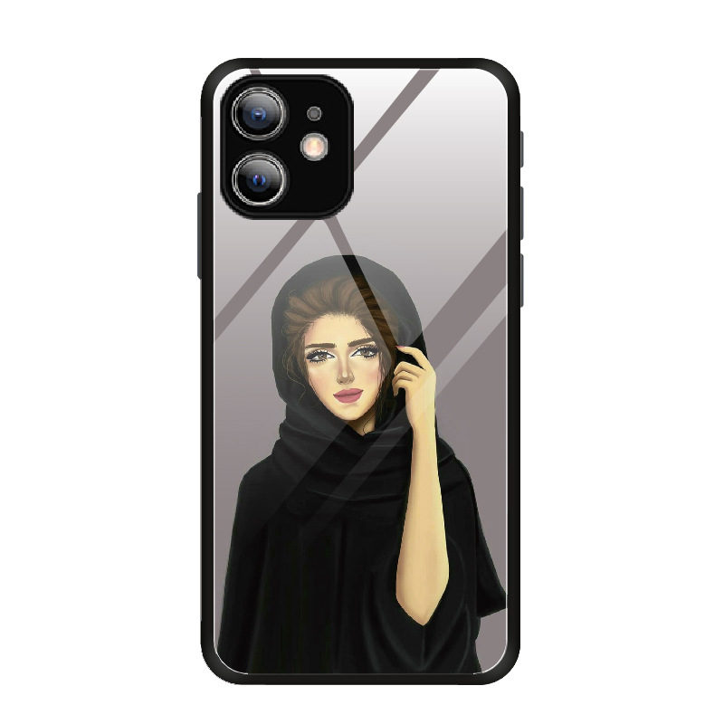 Apple 13 phone suitable for iPhone 12 Pro Max protective case glass girl 11 new model_voghion.com