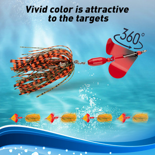 Bearded Man Water Barrier Weed Guard 19g Lure Bait Lead Head Hook Anti-Snag Composite Spinning Spinner Jig Bearded Man