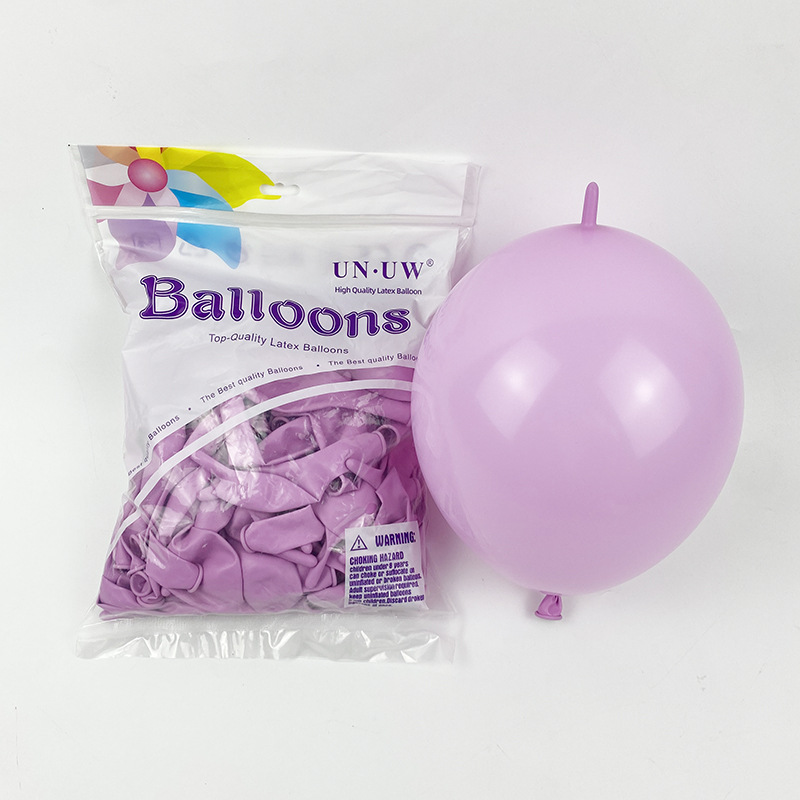 Globos con Cola de 10 Pulgadas para Fiestas, Color Sólido