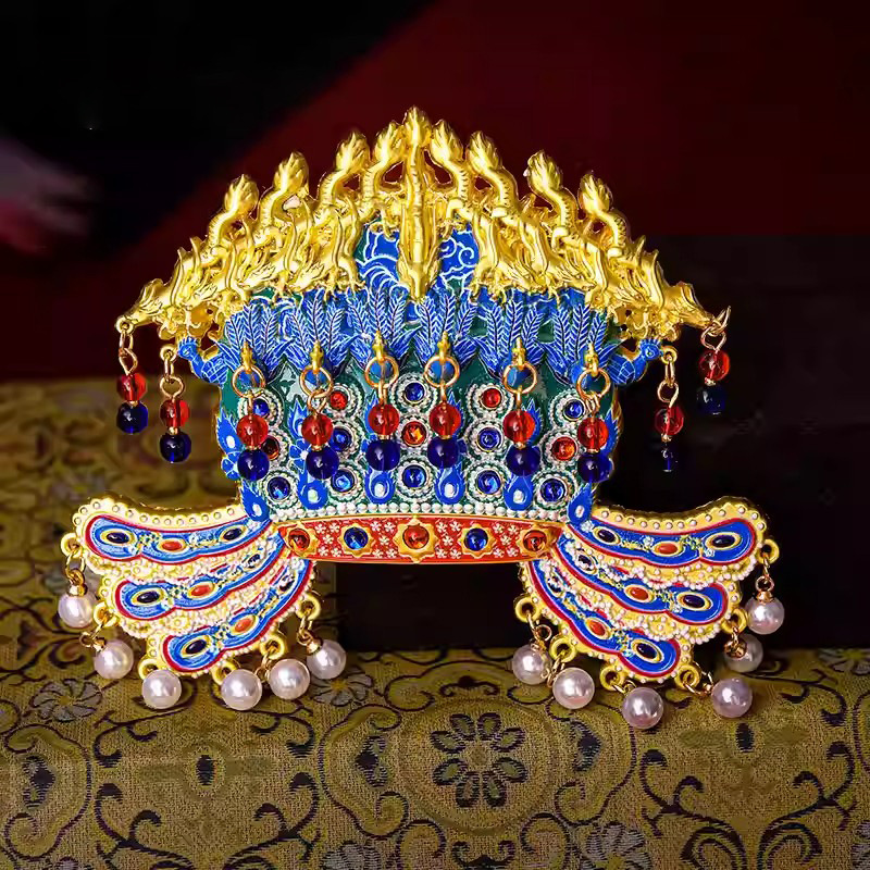 Guobo Fengguan メタル AR 冷蔵庫マグネット、皇后祥端の九龍九