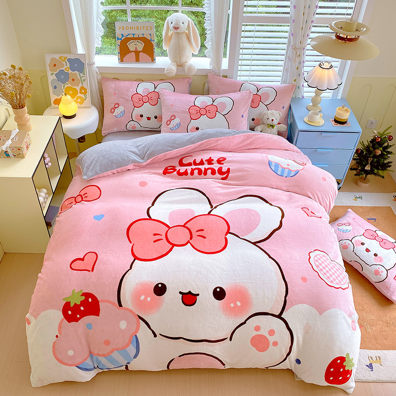 큰 꽃 케이크 토끼