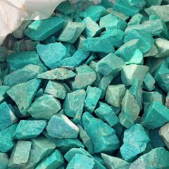 天然ペルー氷種天河石アマゾン原石毛材水晶玉髄宝石ブレスレットペンダント鑑賞置物