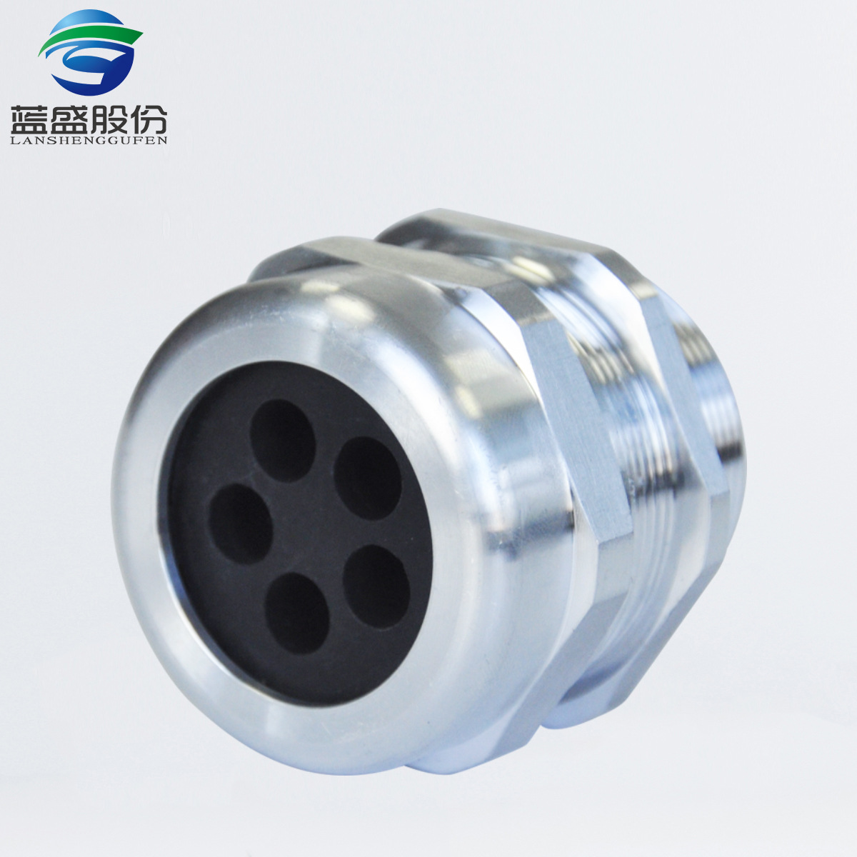铝制多孔电缆固定头6061航空铝电线格兰头IP68防水密封锁紧接头