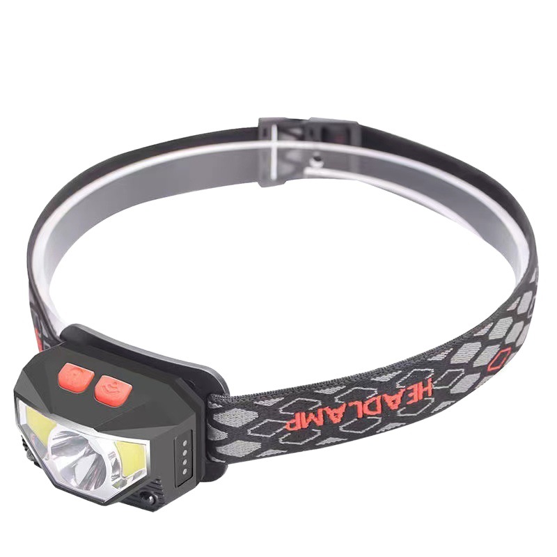 Wholesale USB charging waterproof LED induction headlight white light headlight fishing Light Night Fishing light fishing supplies