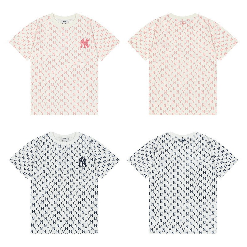 High-End Mlb Monogram All-Over Print Versatile Printed Spring/Summer New Style Loose and Comfortable Short-Sleeve T-Shirt for Men and Women Couples High-End Mlb Monogram All-Over Print Versatile Printed Spring/Summer New Style Loose and Comfortable Short-Sleeve T-Shirt for Men and Women Couples