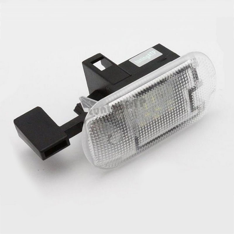 2 license plate lights, 18 LED white lights, suitable for Volkswagen Beetle 02-05, Golf 98-06, and Touran 03-13
